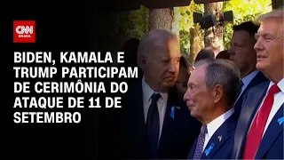 Biden, Kamala e Trump participam de cerimônia do ataque de 11 de Setembro | LIVE CNN