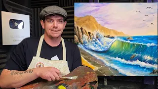 How to Paint a Realistic Glowing Wave | Step-by-Step Seascape Oil Painting Tutorial