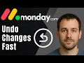 How to Undo in monday com 2025 Quick Tutorial for Mistakes Recovery