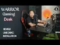 WARRIOR GAMING DESK Unboxing Installation Review Best Gaming set up