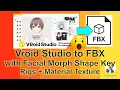 VRoid Studio VRM to FBX Tutorial Export Facial Morphs Bones Textures to Blender