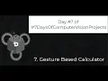 Day Gesture Based Calculator