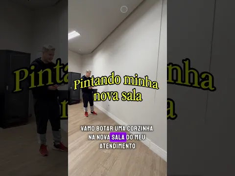 Pintando nova sala de atendimento