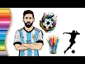 Coloring Lionel Messi - Realistic Celebrity Coloring Pages