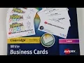 How to Print Business Cards at Home DEMO REVIEW Avery Clean Edge Business Cards