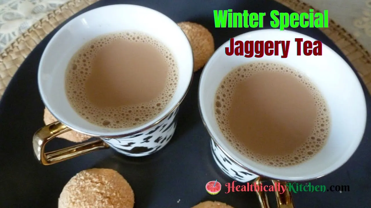 How to make         Jaggery ginger milk tea   Gud wali chai reicpe