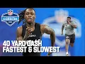 Top 10 Fastest Slowest 40-Yard Dash Times from the 2024 NFL Combine