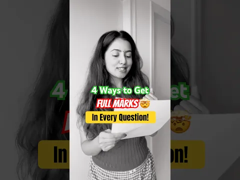 Secret Hack to Get Full Marks in HARD Questions! 🔥🤯 Study Tips | Class 11 & 12 #exam #revision