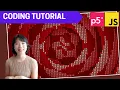 p5 js Coding Tutorial Rose-shaped Spiral