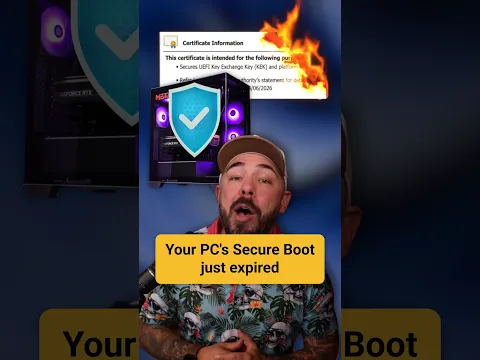 Your PC's Secure Boot Just Expired