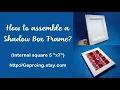 How to make a Shadow Box Frame internal canvas dimension 5 x7 DIY Projects Cricut SVG File