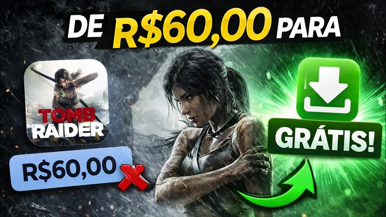 Tomb Raider Mobile Chegou! Jogo de R$60 GRÁTIS?