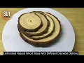 Unfinished Natural Wood Slices Bulk Orders Fumigation Certified