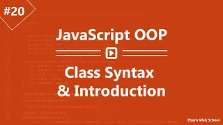 Learn JavaScript OOP in Arabic - Class Syntax And Introduction