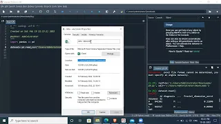 How to a dataset in Python from the local device Import file from local storage