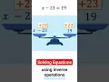 equations operations worksheets