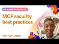 MCP security best practices