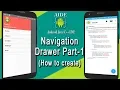 Android AIDE NavigationDrawer tutorial Part-1