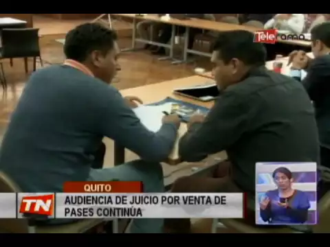 Audiencia de juicio por venta de pases continúa