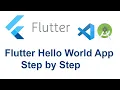First Hello World App using Flutter