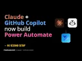Power Automate Setup for AI Agents in 60 Seconds Claude GitHub Copilot