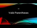 20 Valid Parentheses - Swift
