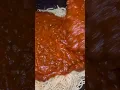 Pouring sauce