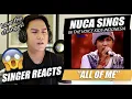 NUCA - ALL OF ME (THE VOICE KIDS INDONESIA) | SINGER REACTION