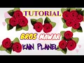 Lagu FELT ROSE BROOCH TUTORIAL || TUTORIAL BROS MAWAR MERAH DARI KAIN FLANEL