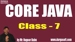 Java Features Part - 2 Class