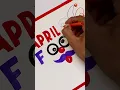 April Fool Day easy drawing