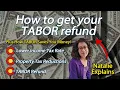 TABOR Refund Confusion How to get yours Natalie Explains Plus how TABOR Lowered the Income Tax