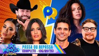 TIME Jordana Morais VS TIME Alexandre Barillari no Passa ou Repassa! | Domingo Legal (06/09/26)
