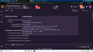 Numpy on Google Collab 2021 part 1