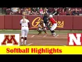 Nebraska vs Minnesota Softball Game 1 Highlights May 3 2024