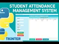 Python Tkinter Attendance Management System SQLite Database Project with Full Tutorial