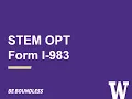 STEM OPT Form I-983