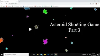 Asteroid Shooting Game Part 3 JavaScript Technical Coding