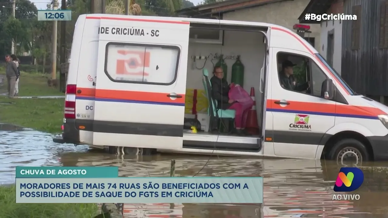 Moradores de mais 74 ruas são beneficiados com a possibilidade de saque do FGTS em Criciúma