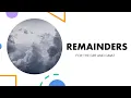 How to do Remainders GRE GMAT