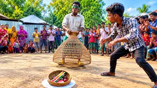 Blindfolded Village Game Challenge! π±π₯ | Who Will Win?