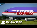 Delivering FedEx s Retro 777 Freighter to Memphis X-Plane 12