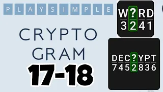 PlaySimple CRYPTOGRAM level 17 18