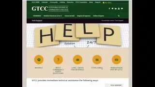 GTCC Student Technical Support Website