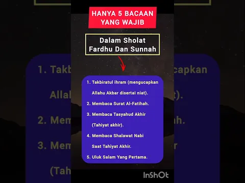 5 Bacaan Wajib Dalam Sholat #sholattahajud #doasetelahsholat #short
