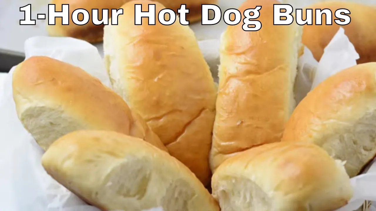 1 Hour Hot Dog Bread - Easier than you think!
