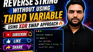 Reverse String Without Using Third Variable in C XOR Method Explained C Programming Interview