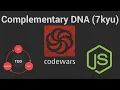 Complementary DNA 7kyu Codewars TDD in JavaScript