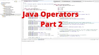 Java Operators - Part 2