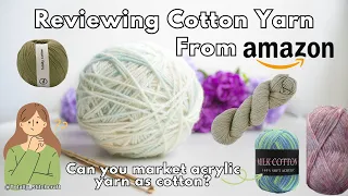 Stitch It or Ditch It Yarn Review Is cotton yarn from Amazon any good